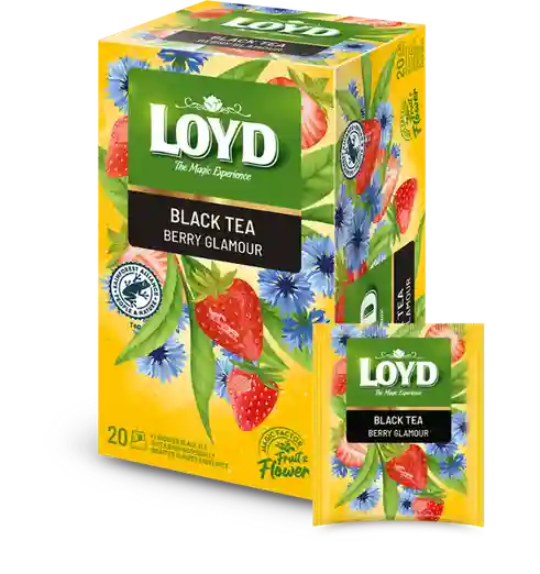 LOYD Black Tea Berry Glamour, Чай черный, 20 пак.