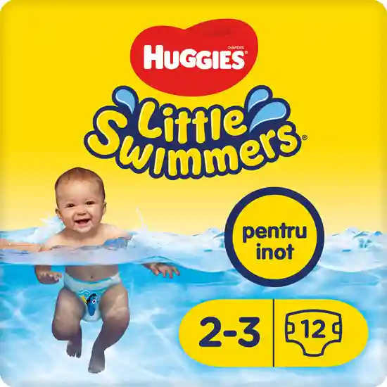 Scutece-chiloţel pentru apă Huggies Little Swimmers  nr. 2-3  (3-8 kg), 12 buc.