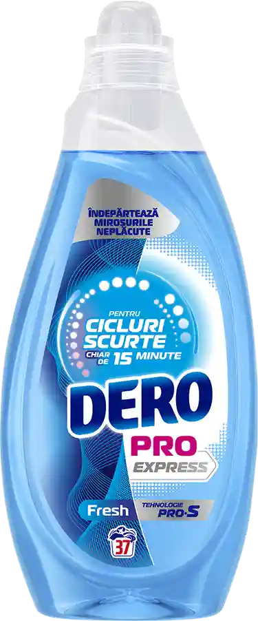 Detergent Gel pentru spalare automata Dero PRO Express Fresh 1.480L (37 spalari)