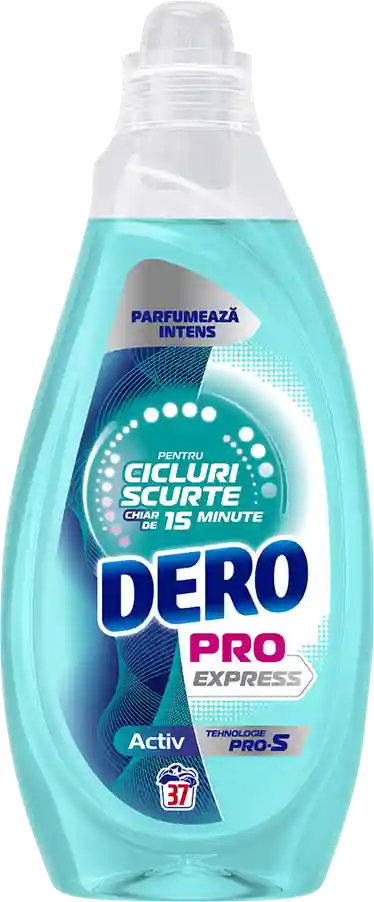 Detergent Gel pentru spalare automata Dero PRO Express Activ 1.480L (37 spalari)