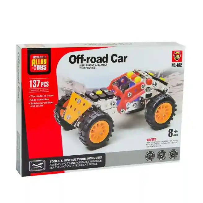 Constructor metalic "Off-road Car" 137 elemente, cod.108618