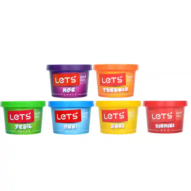 LT Набор массы для лепки "6 Colors Neon", 6 * 100 гр., код 40676