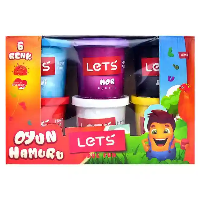 LT Набор массы для лепки "6 Colors", 6 * 150 гр., код 40673