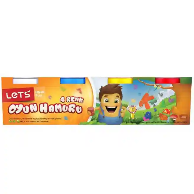 LT Набор массы для лепки "4 Colors", 4 * 75 гр., код 40671