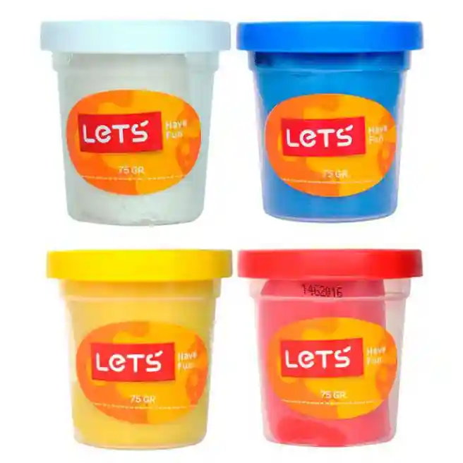 LT Набор массы для лепки "4 Colors", 4 * 75 гр., код 40671