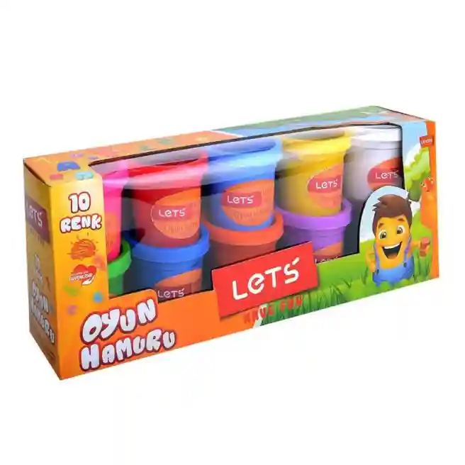 LT Набор массы для лепки "10 Colors", 10 * 75 гр., код 40679