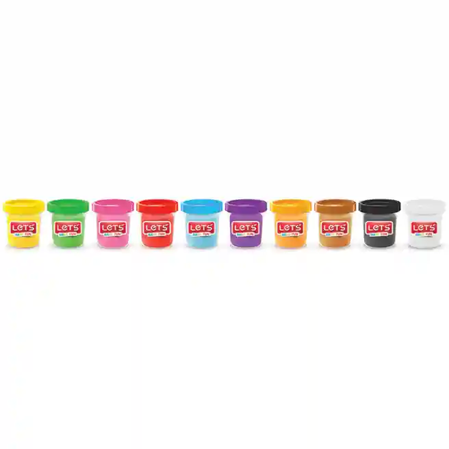 LT Набор массы для лепки "10 Colors", 10 * 75 гр., код 40679