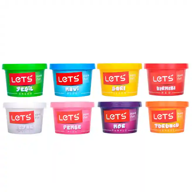 LT Набор массы для лепки "8 Colors", 8 * 100 гр., код 40677