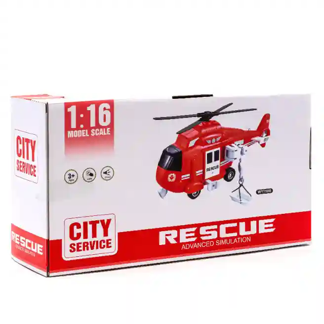 WY Вертолет инерц. 1:16 "Fire & Rescue Helicopter", код 49475