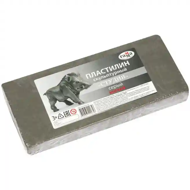 Plastilină pentru sculptură GRI M 1kg