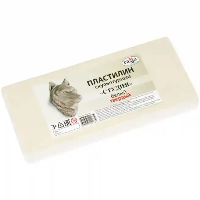 Plastilină pentru sculptură ALB T 1kg