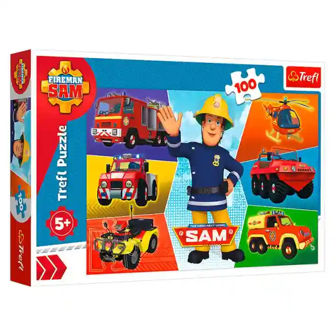 TF Пазлы "100" -"Sams vehicles / Prism A&D Fireman Sam", код 42175