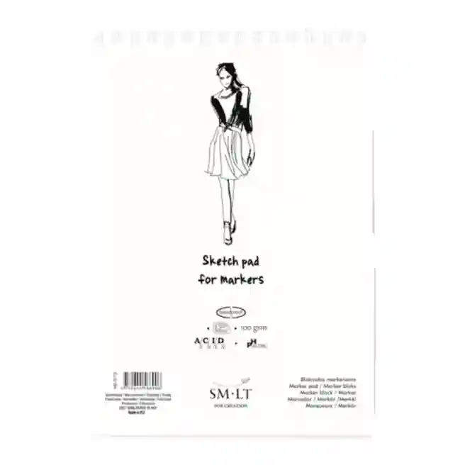 SMLT Sketchbook Sketch Pad For Markers cu spira А5