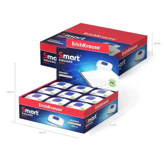 Radiera ErichKrause patrat, seria "Smart Mini Square" (per bucată)