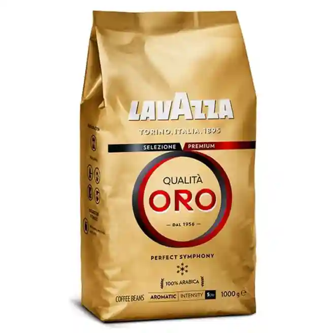 Cafea boabe "Lavazza" Qualita Oro, ambalaj moale, 1 kg