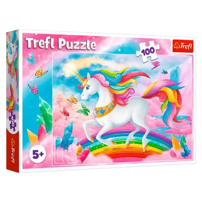 TF Пазлы "100" - Into the crystal world of unicorns / Trefl, код 42667