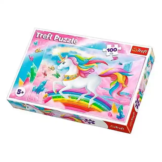 TF Пазлы "100" - Into the crystal world of unicorns / Trefl, код 42667