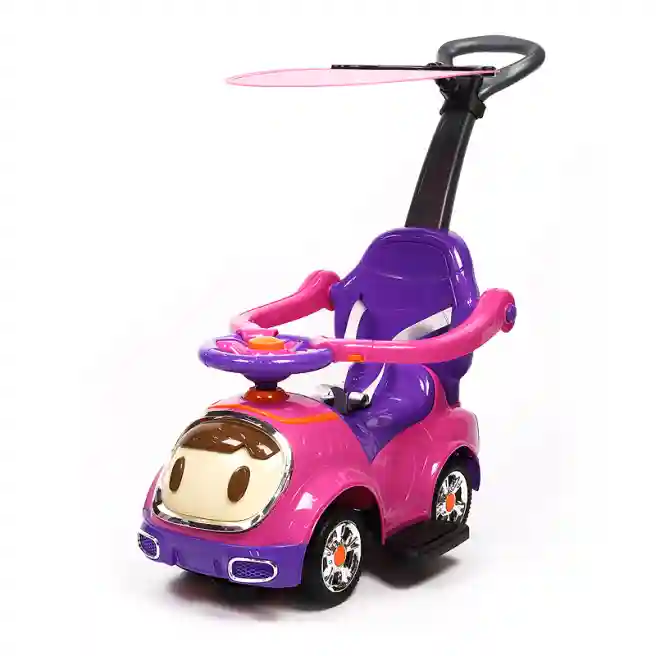 Tolocar Space cu maner, roz, cod 127691