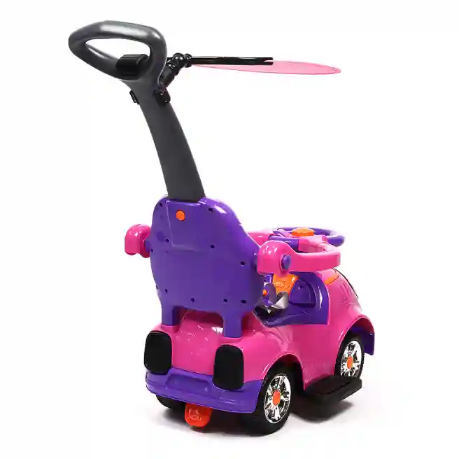 Tolocar Space cu maner, roz, cod 127691