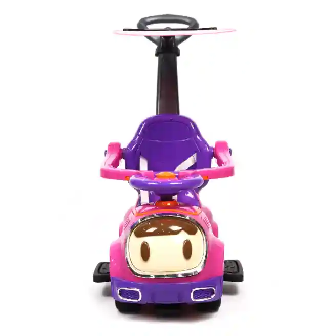 Tolocar Space cu maner, roz, cod 127691