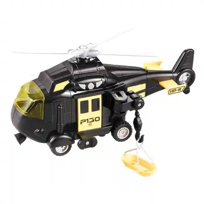 WY Вертолет инерционный 1:20 "Small Helicopter" (свет, звук), код 36235