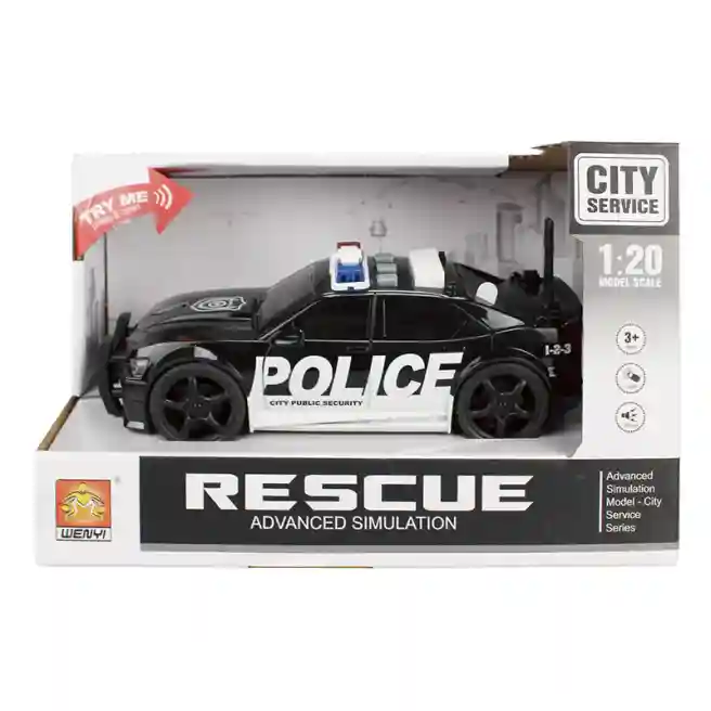 WY Машина инерционная 1:20 "Police Car" (свет,звук), код 36261