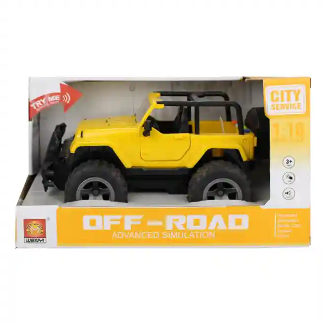 Машина инерционная 1:16 "Wrangler" (свет, звук), код 36254
