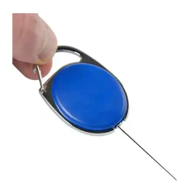 Șiret cu clipsă Yo-Yo, cu carabină din metal, rotund, albastru