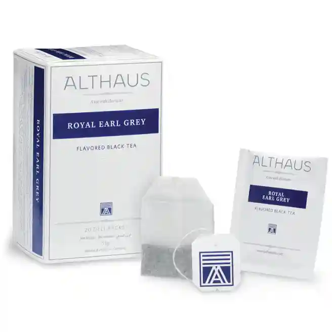 Ceai Althaus Royal Earl Grey, negru cu bergamot, 20 x 1,75 gr.