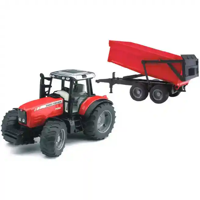 Трактор с прицепом Massey Ferguson 7480, код 43225
