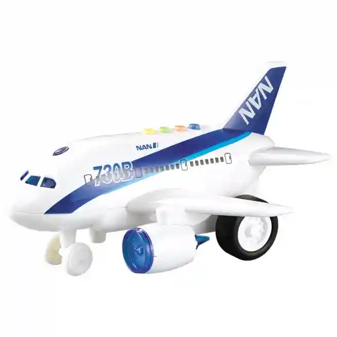 WY Самолет инерционный 1:120 "Planebus 730B" (свет, звук), код 36232