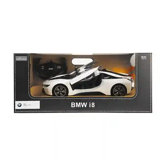 RS Машина р/у RASTAR 1:14 BMW I8 белая, код 43718