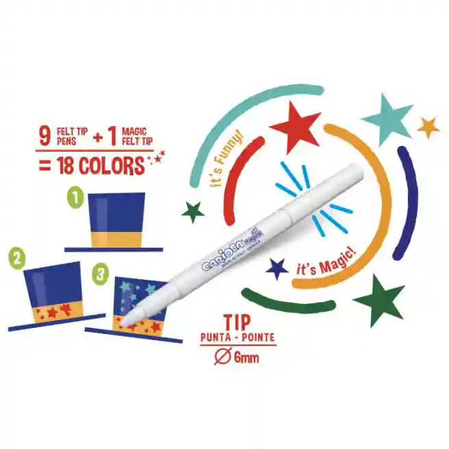 Set carioci Carioca Magic Color Change, 10 buc