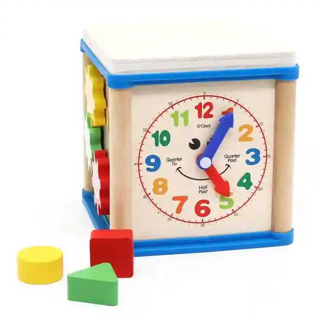 Cub educativ multifuncțional din lemn, cod 135607
