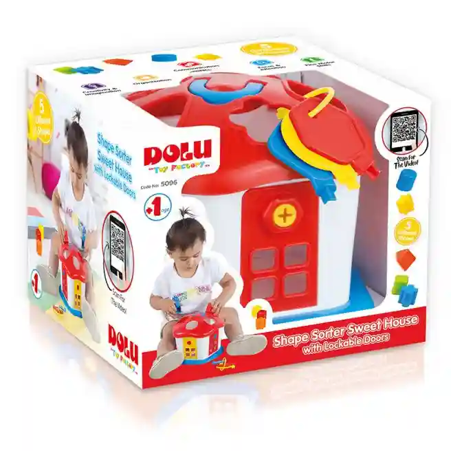 DL Sorter Casuta vesela cu chei, 9 piese, cod 44489