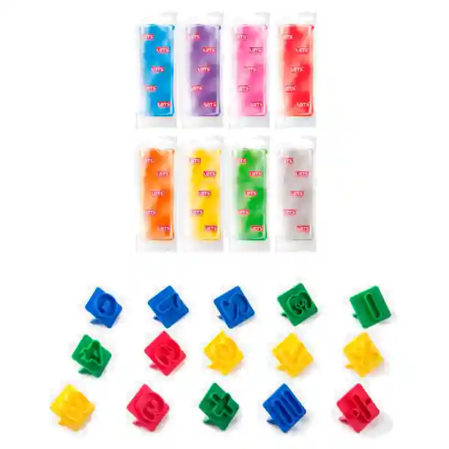 LT Набор массы для лепки "Number Set", 10 цифр и 5 символов 8*20 гр., код 44862