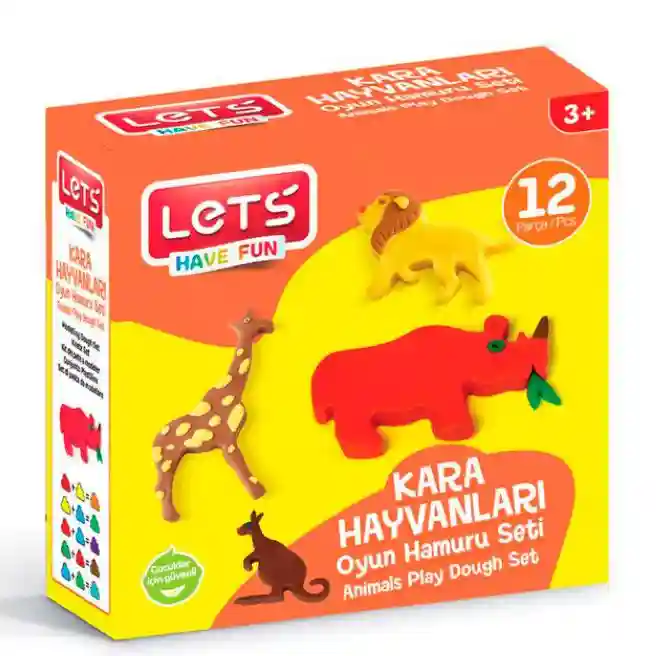 LT Набор массы для лепки "Land Animals", 4 форм,8*20 гр., код 44859