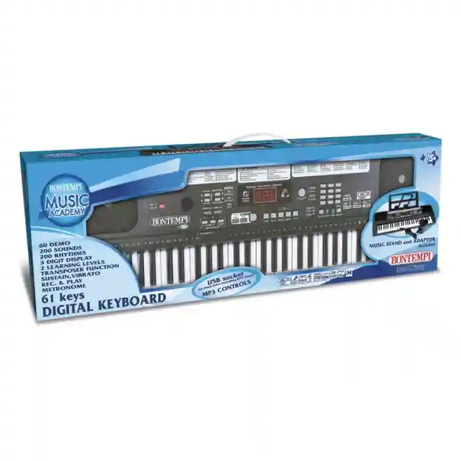 BT Цифровой синтезатор (61 клавиша) + USB, код 45200