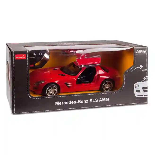 RS Машина р/у RASTAR 1:14 Mercedes SLS, красная, код 27038