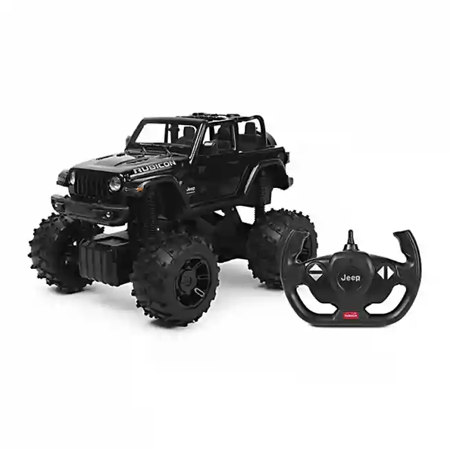 RS Машина р/у RASTAR 1:14 JEEP Wrangler JL with Big foot design, черная, код 27067