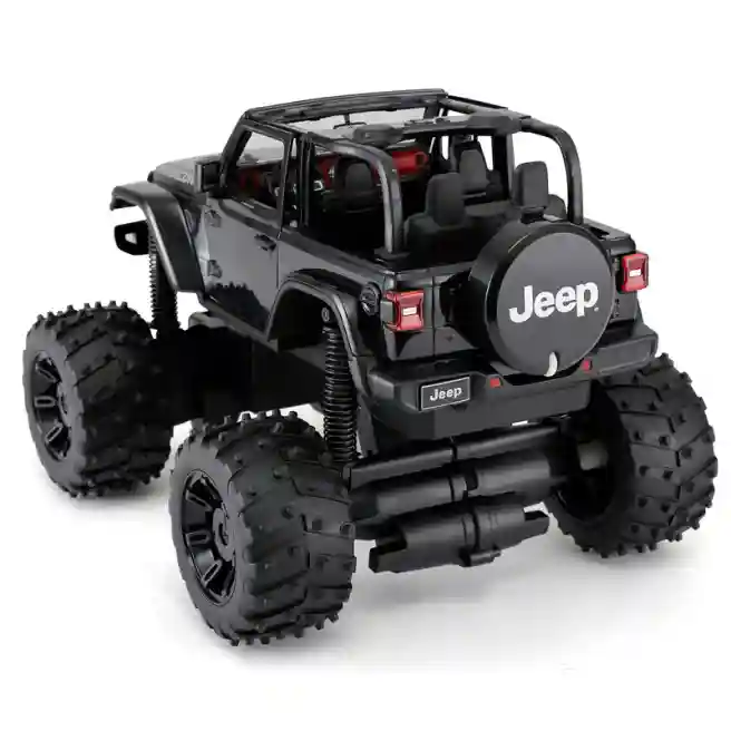 RS Машина р/у RASTAR 1:14 JEEP Wrangler JL with Big foot design, черная, код 27067