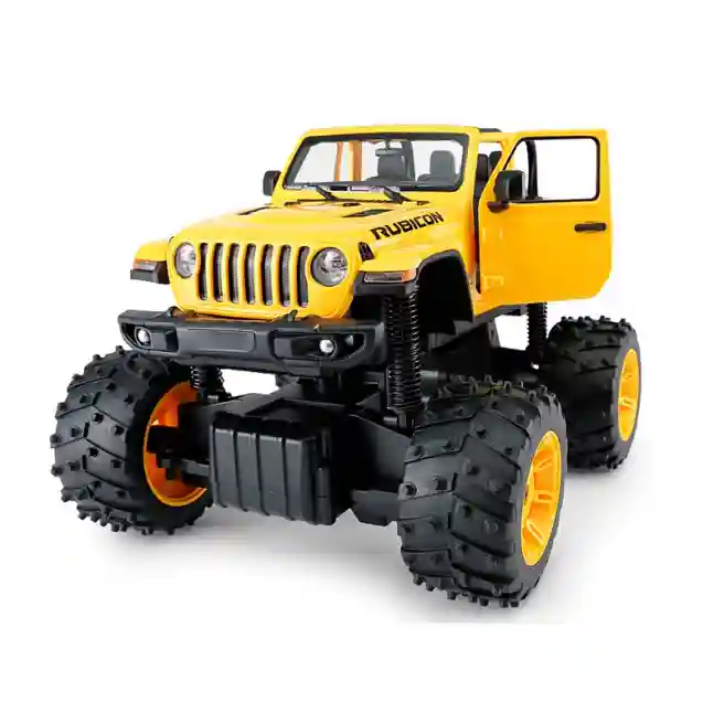 RS Машина р/у RASTAR 1:14 JEEP Wrangler JL with Big foot design, желтая, код 27068