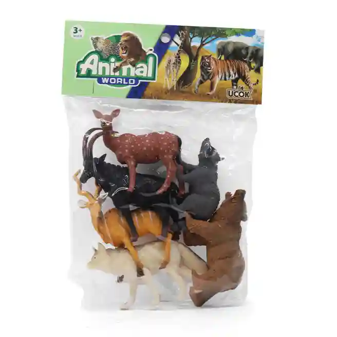 Set animale de padure 12cm 6buc, cod 28135