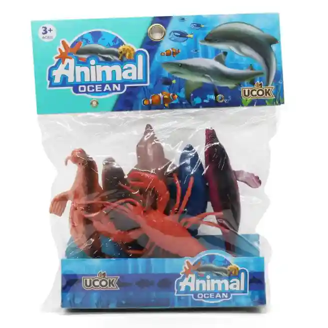 Set animale marine 12 cm, 6 buc, cod 28137