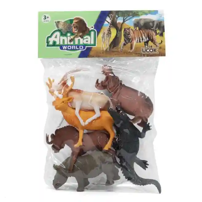 Set animale sălbatice 12cm 6buc, cod 28134