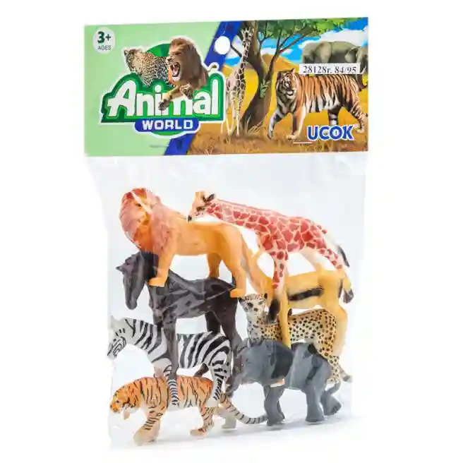 Set animale sălbatice 10cm 8buc, cod 28128