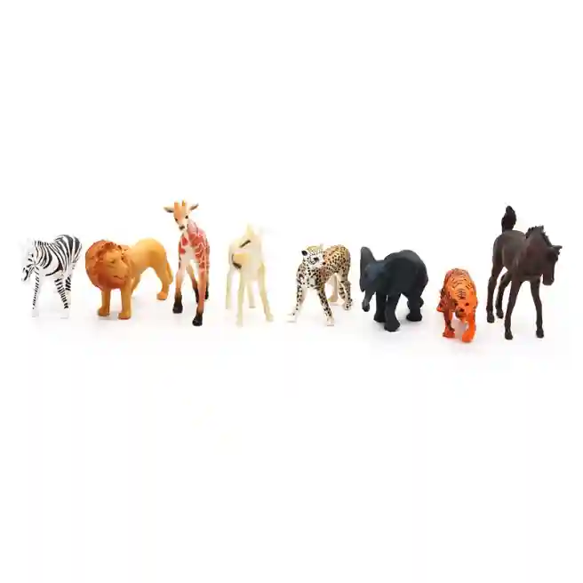 Set animale sălbatice 10cm 8buc, cod 28128