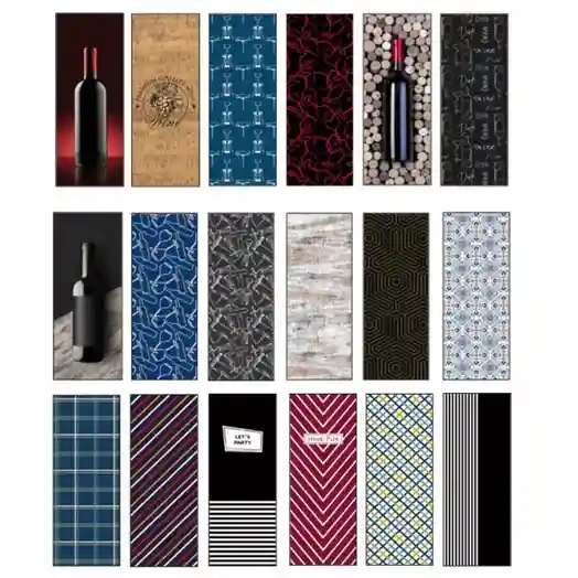 Punga pentru cadouri pentru Butelie, 12,7x33x11,3 cm (mix 24 buc / pachet)