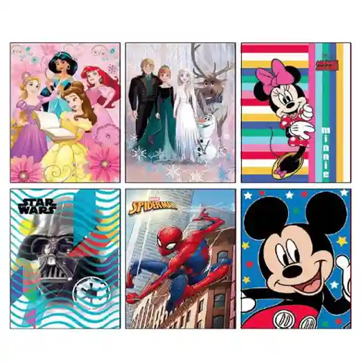 Пакет подарочный "Disney" 11,3x14,3x5,6 см, (микс 24 шт/упак)
