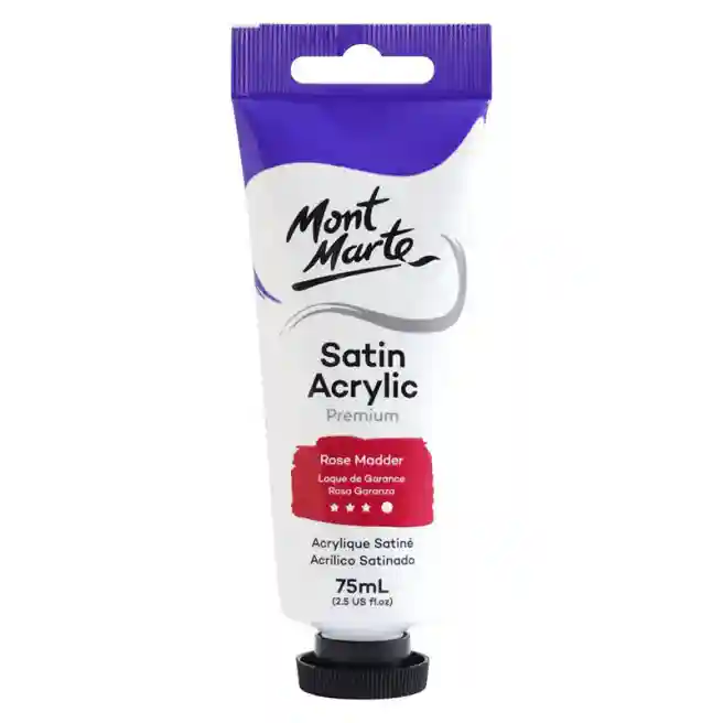 Vopsele Satin acril 75 ml, Rose Madder